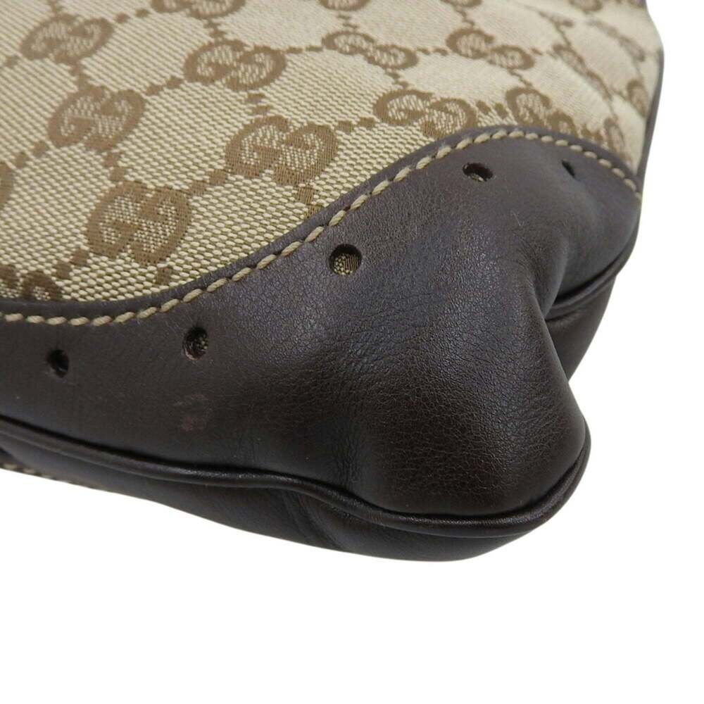 GUCCI Brown Canvas Shoulder Bag - Picture 4 of 10
